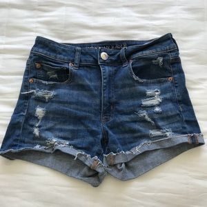 AEO Denim Super Stretch Hi-Rise Shortie